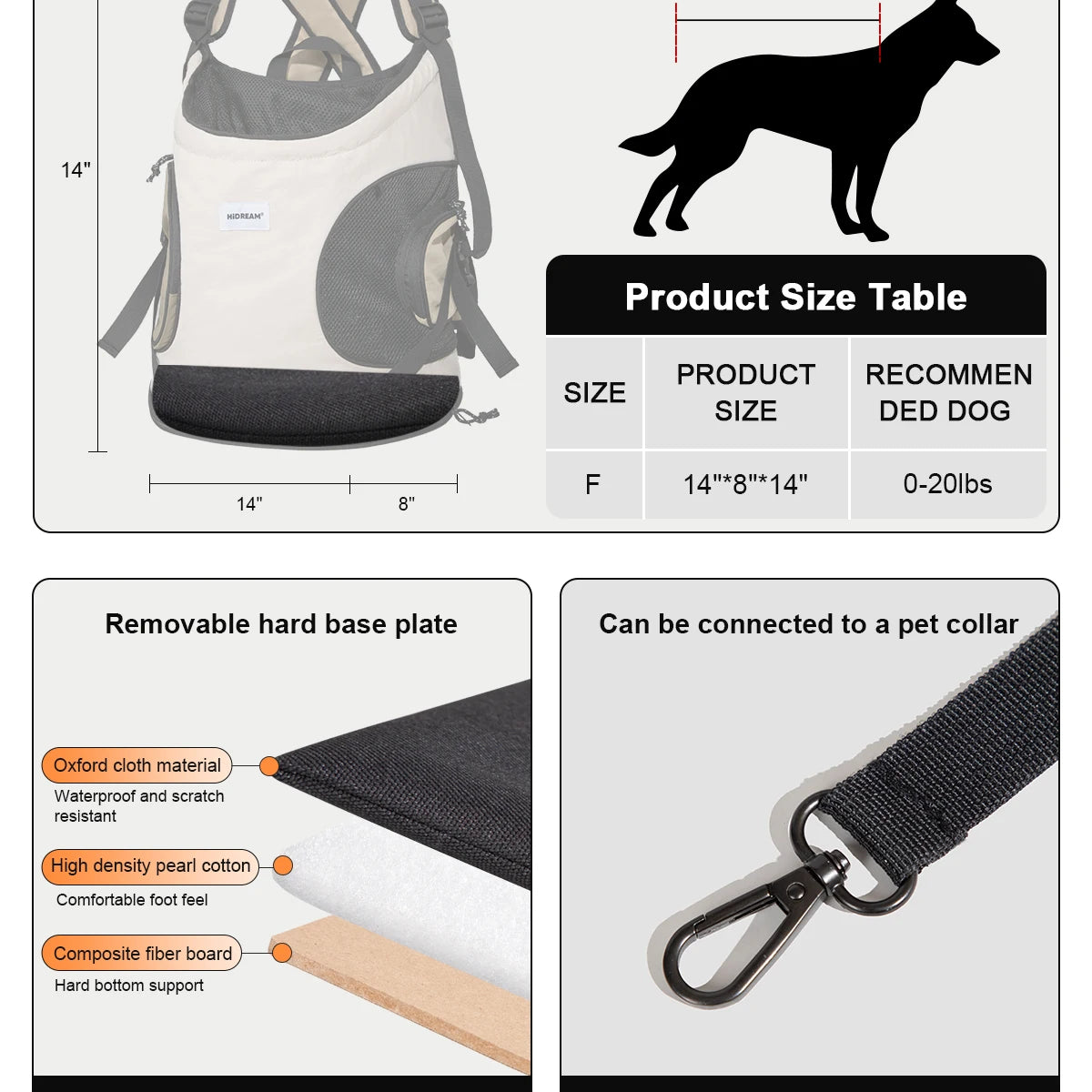 Pet Front Carrier Bag